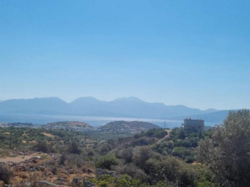 Agios Nikolaos Kreta, Agios Nikolaos: Baugrundstück mit Meerblick zu verkaufen Grundstück kaufen